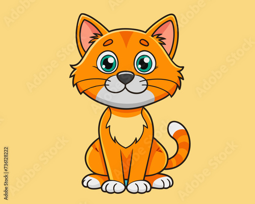 cat feline kitty kitten pussycat cartoon pretty cute vector illustration perfect beautiful amazing tabby tomcat
