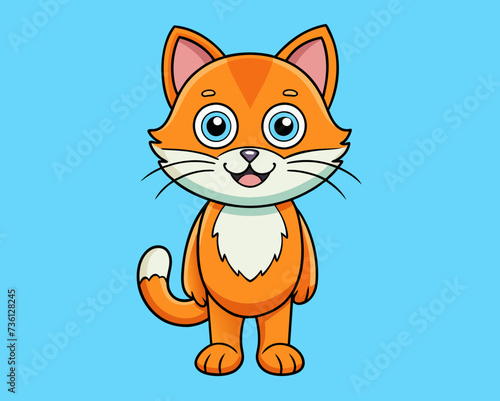 cat feline kitty kitten pussycat cartoon pretty cute vector illustration perfect beautiful amazing tabby tomcat