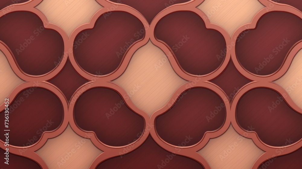 Background with quatrefoils in Rosewood color Background with quatrefoils in Rosewood color
