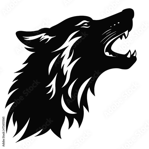 Fototapeta Naklejka Na Ścianę i Meble -  silhouette of a wolf