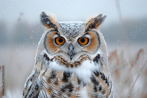 Enchanting Tranquility. A Delightful Owl in Pastel Harmony