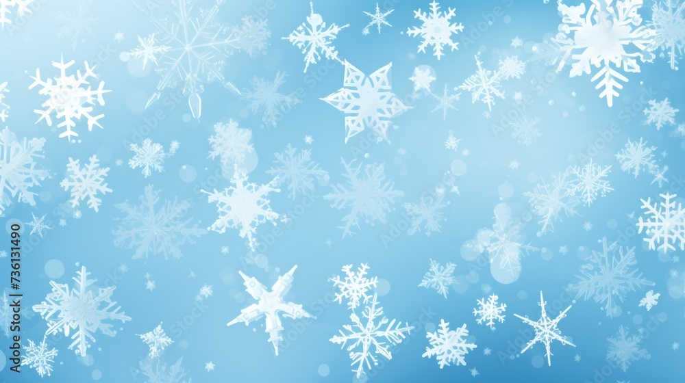 Background with snowflakes in Arctic Blue color. Background with snowflakes in Arctic Blue color.