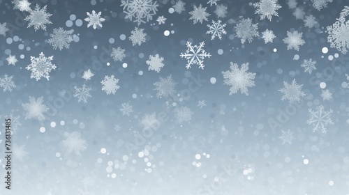 Wallpaper Mural Background with snowflakes in Ash color Torontodigital.ca