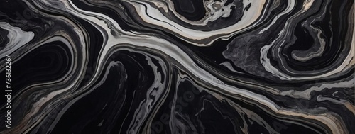 Rosewood abstract black marble background art paint pattern ink texture watercolor vintage silver fluid wall.