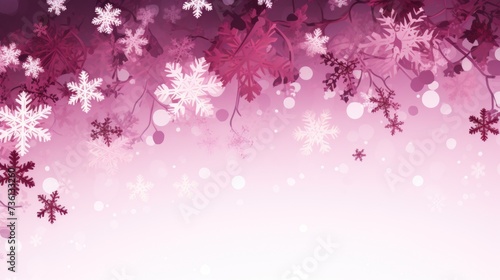 Background with snowflakes in Grapevine color