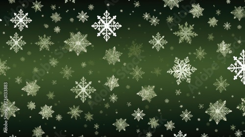 Wallpaper Mural Background with snowflakes in Olive color. Torontodigital.ca