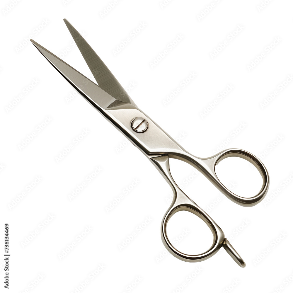 metal scissors, isolated on transparent background metal scissors, isolated on transparent background