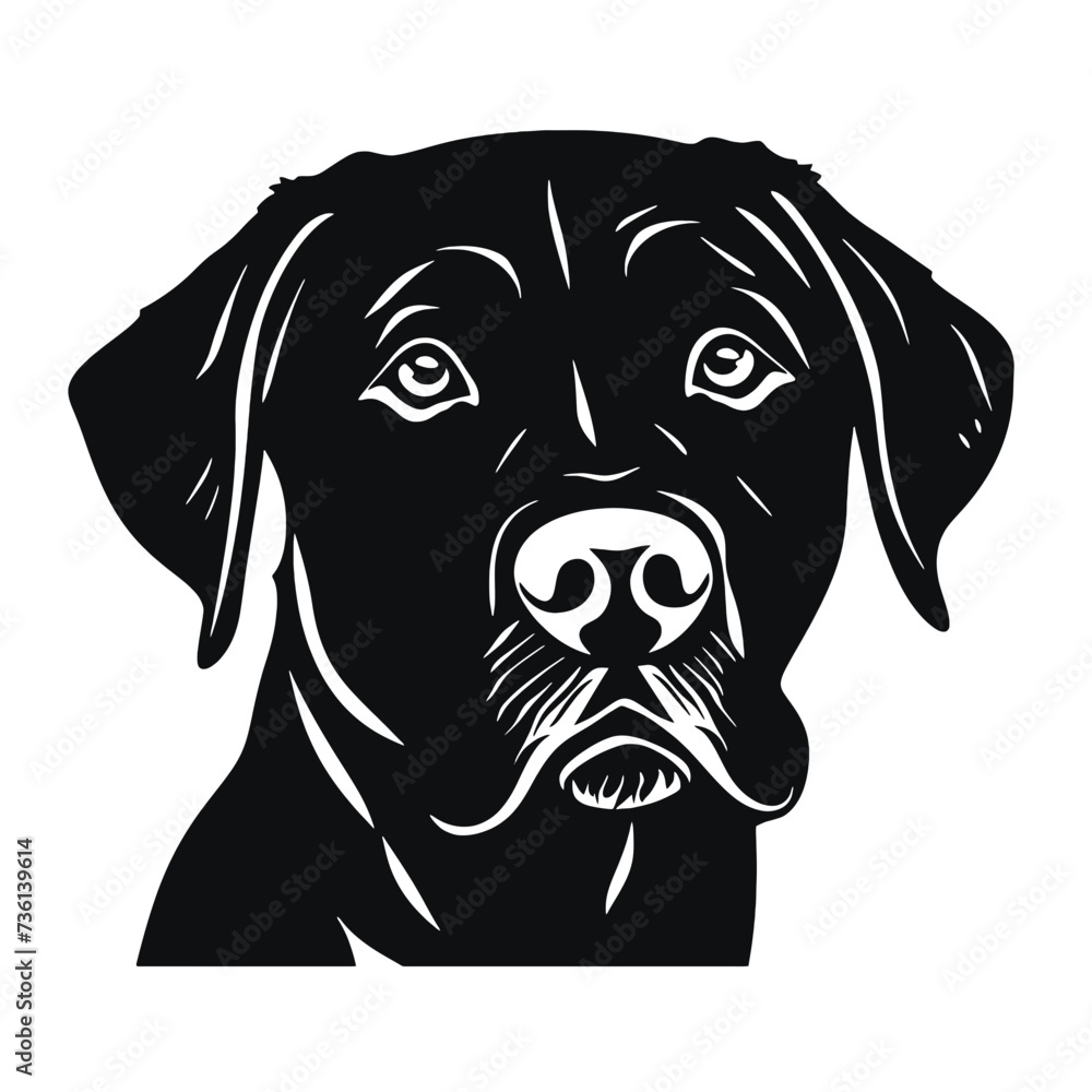 Labrador Dog silhouette Labrador Dog silhouette