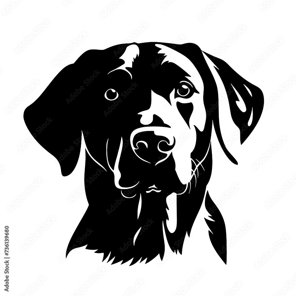 Labrador Dog silhouette Labrador Dog silhouette
