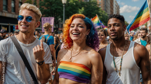 Shared Joy: LGBTQ+ Friends Gather to Celebrate at Annual March