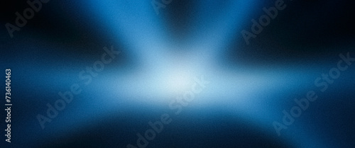 A bright flash of light. Grainy blue azure abstract ultrawide gradient premium background. For design, banner, wallpaper, template, creative projects, desktop. Exclusive quality, vintage style. 21:9 © Life Background