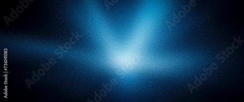 Grainy blue azure abstract light flare ultra wide gradient premium background. Perfect for design, banner, wallpaper, template, art, creative projects, desktop. Exclusive quality, vintage style. 21:9