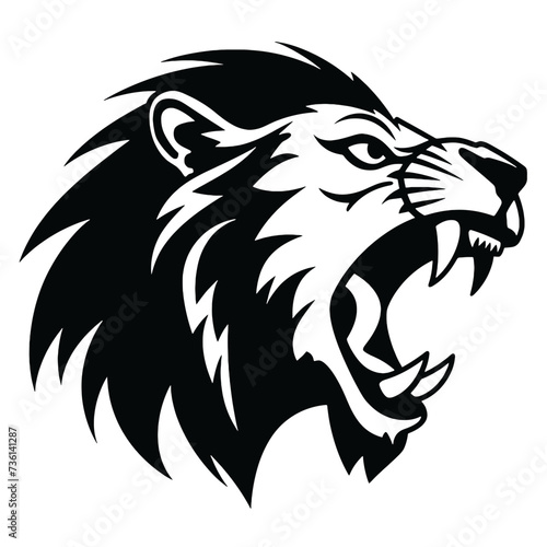 Wallpaper Mural lion  silhouette Torontodigital.ca