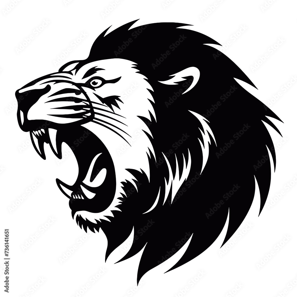 Fototapeta premium lion silhouette