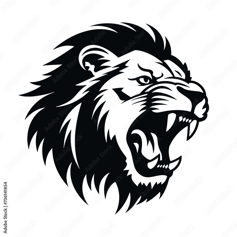 Fototapeta premium lion silhouette