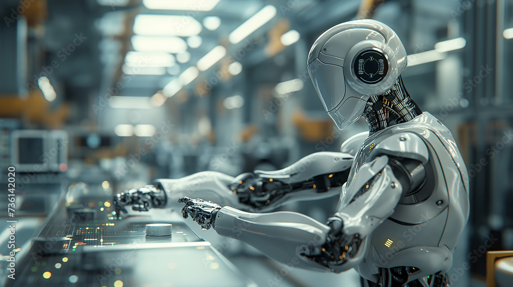 manufacturing by robots, industry 4.0 concept manufacturing by robots, industry 4.0 concept