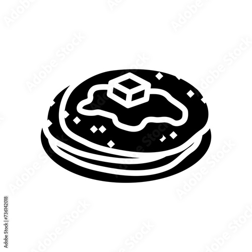 aloo paratha indian cuisine glyph icon vector. aloo paratha indian cuisine sign. isolated symbol illustration