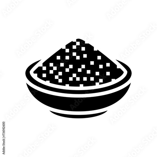 garam masala indian cuisine glyph icon vector. garam masala indian cuisine sign. isolated symbol illustration