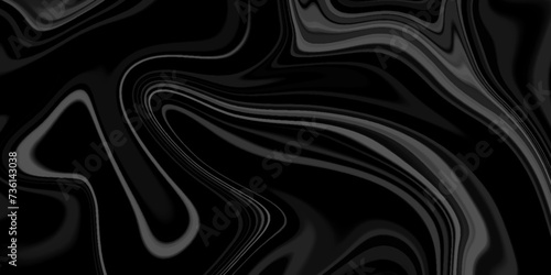 Liquid marble texture Black. Fluid art. Applicable for design cover, beautiful drawing with the divorces and wavy lines in gray tones. Silver liquid texture. Silver metallic surface.