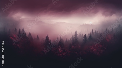 Burgundy Color Fog Background