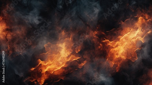 Charcoal fire background