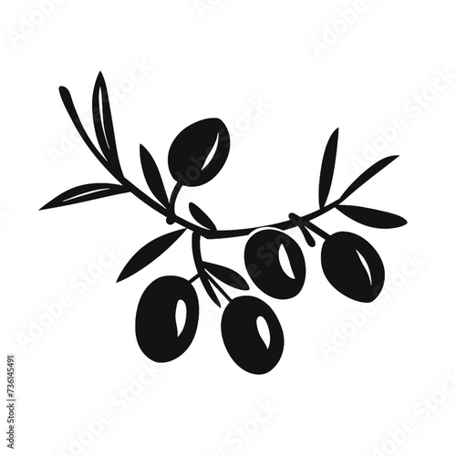 olive branch with olives