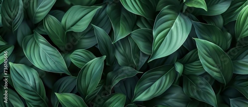 Abstract green leaf texture  nature background  tropical leaf