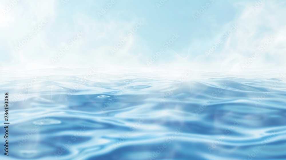 A peaceful image capturing the beauty of a large body of water with a serene sky in the background. Perfect for calming and relaxing designs A peaceful image capturing the beauty of a large body of water with a serene sky in the background. Perfect for calming and relaxing designs