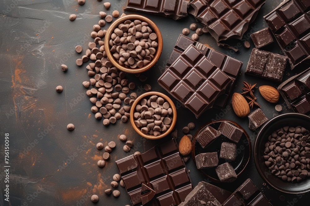 craft homemade chocolate bar in the kitchen table professional advertising food photography craft homemade chocolate bar in the kitchen table professional advertising food photography