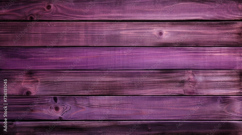 Colorful rich mauve background and texture of wooden boards - obrazy, fototapety, plakaty 