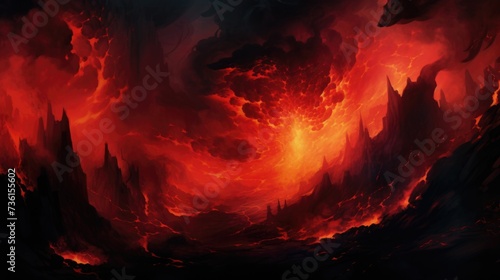Crimson fire background