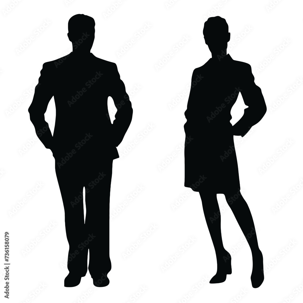 business people silhouette