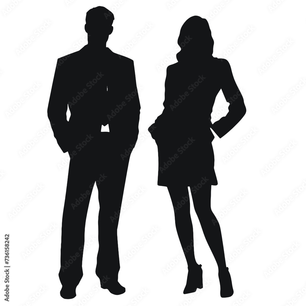 business people silhouette business people silhouette