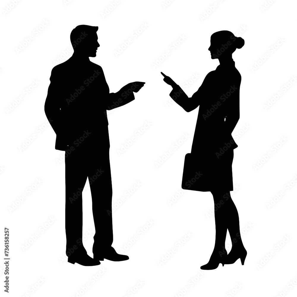 business people silhouette