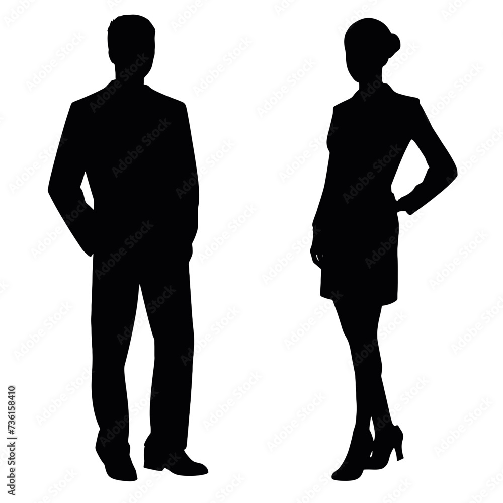 business people silhouette