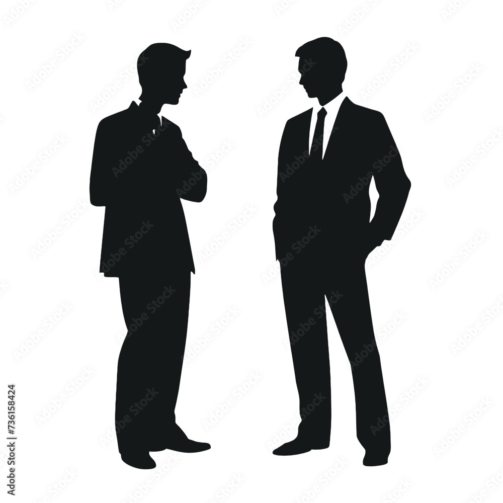 business people silhouette