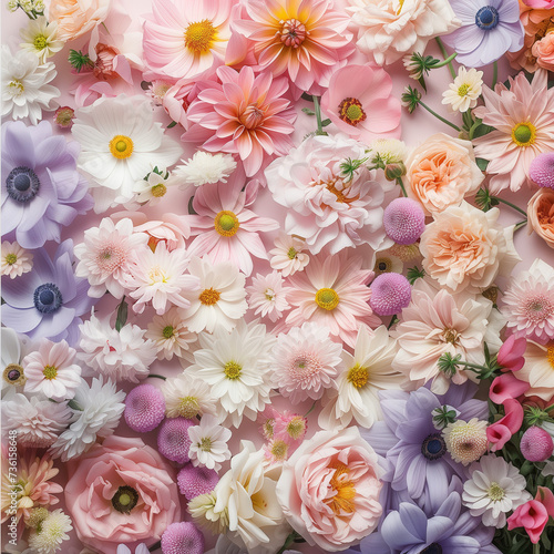 spring flowers background © Aleksandra