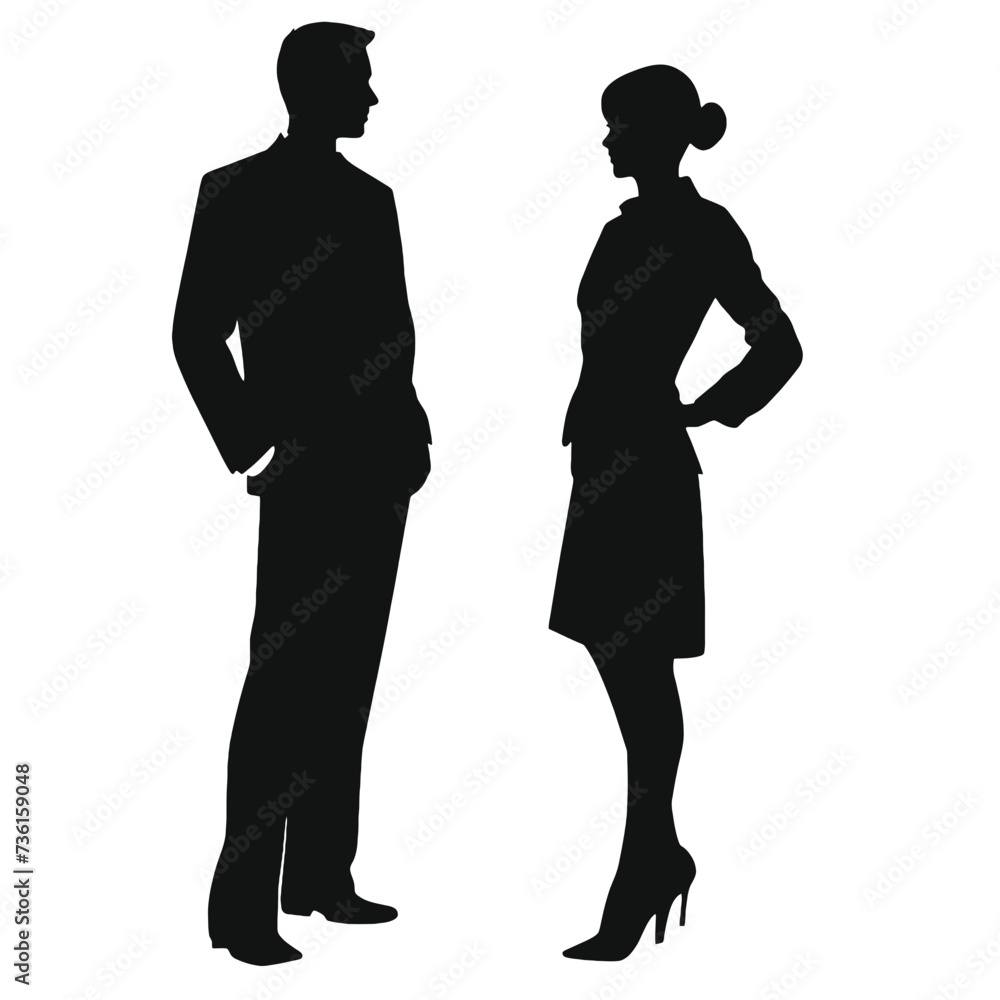 business people silhouette