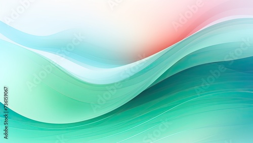 Abstract colorful wave background illustration © tydeline
