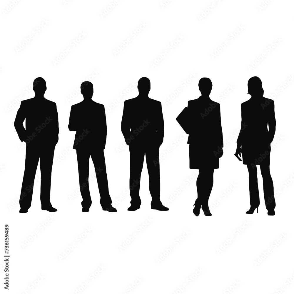 business people silhouette business people silhouette