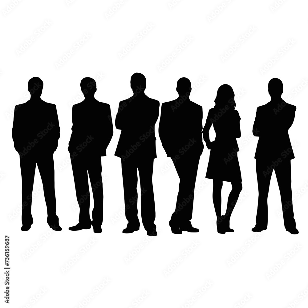 business people silhouette business people silhouette
