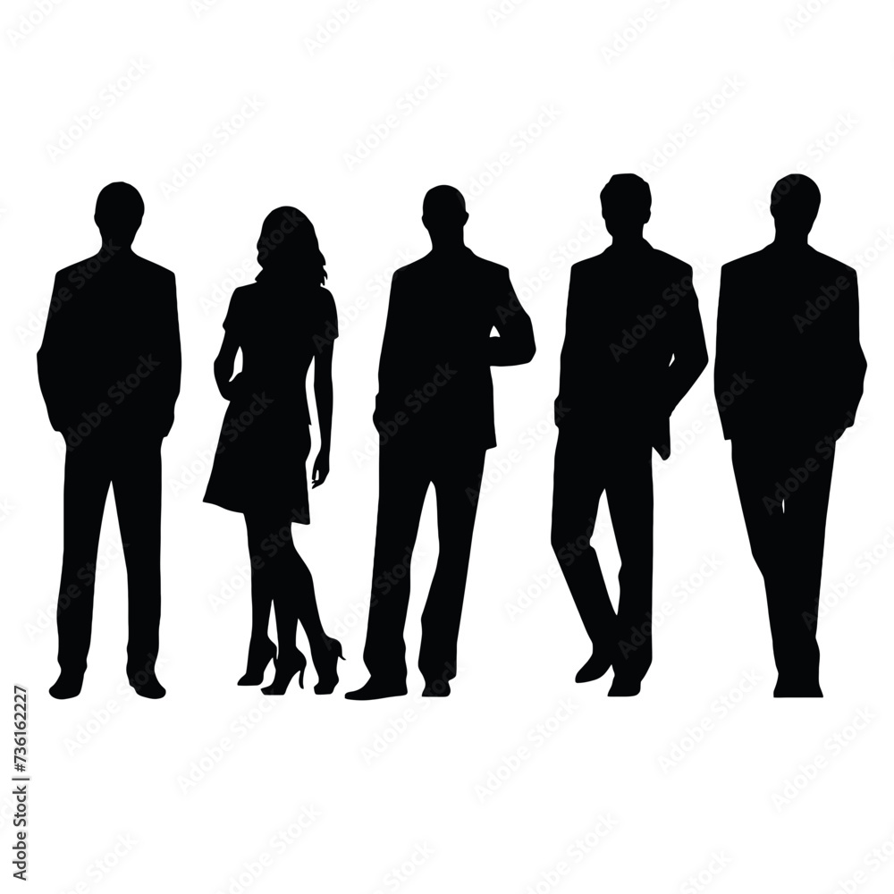 business people silhouette business people silhouette