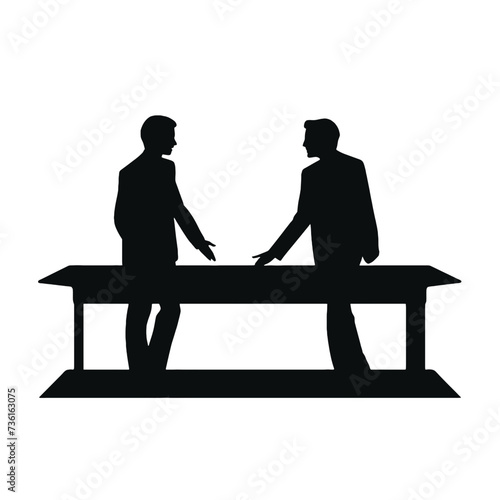 business people silhouette