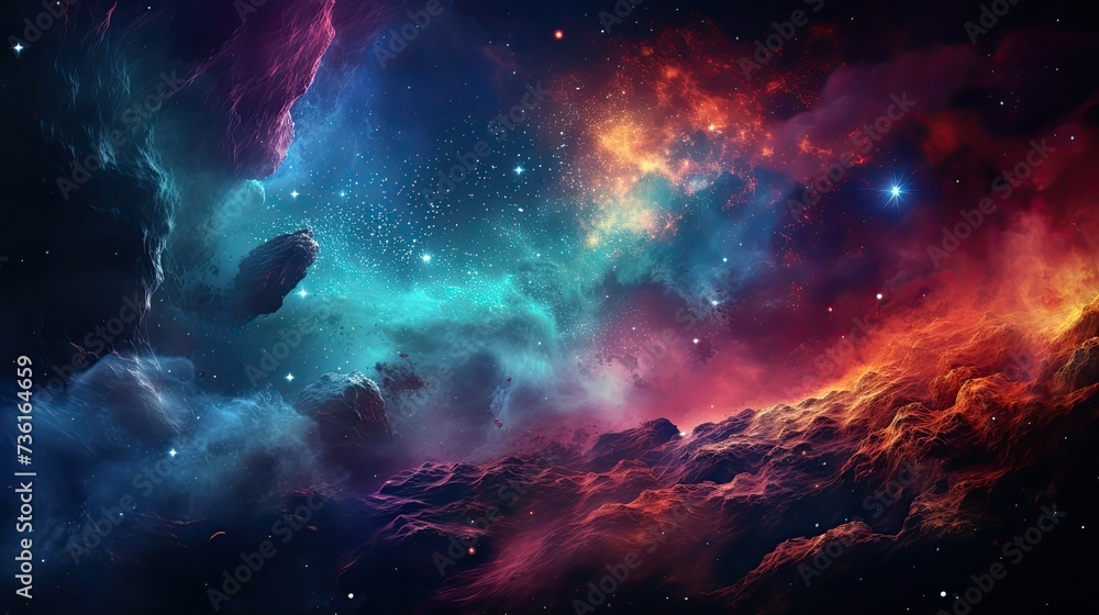deep and colorful galaxy deep and colorful galaxy