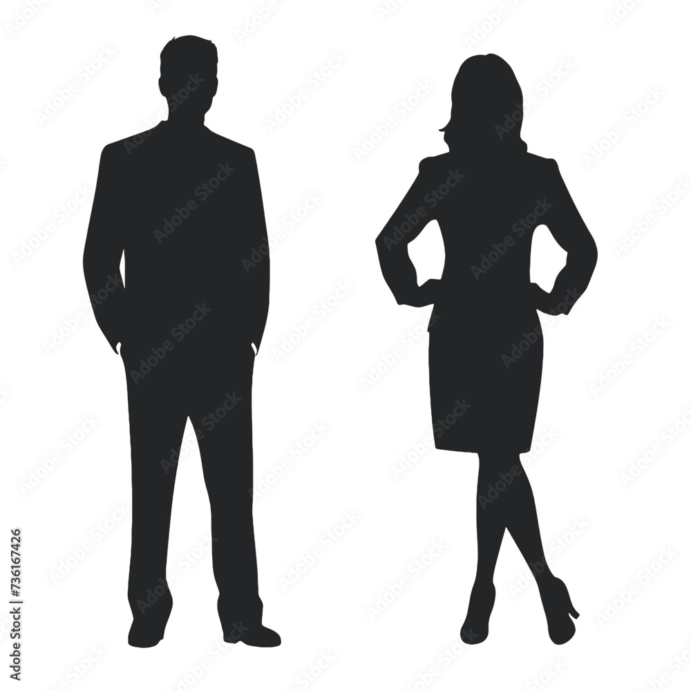 business people  silhouette