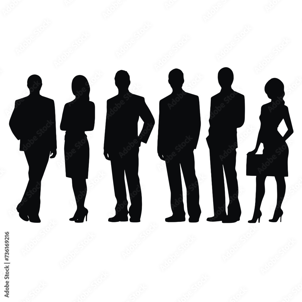 business people silhouette business people silhouette