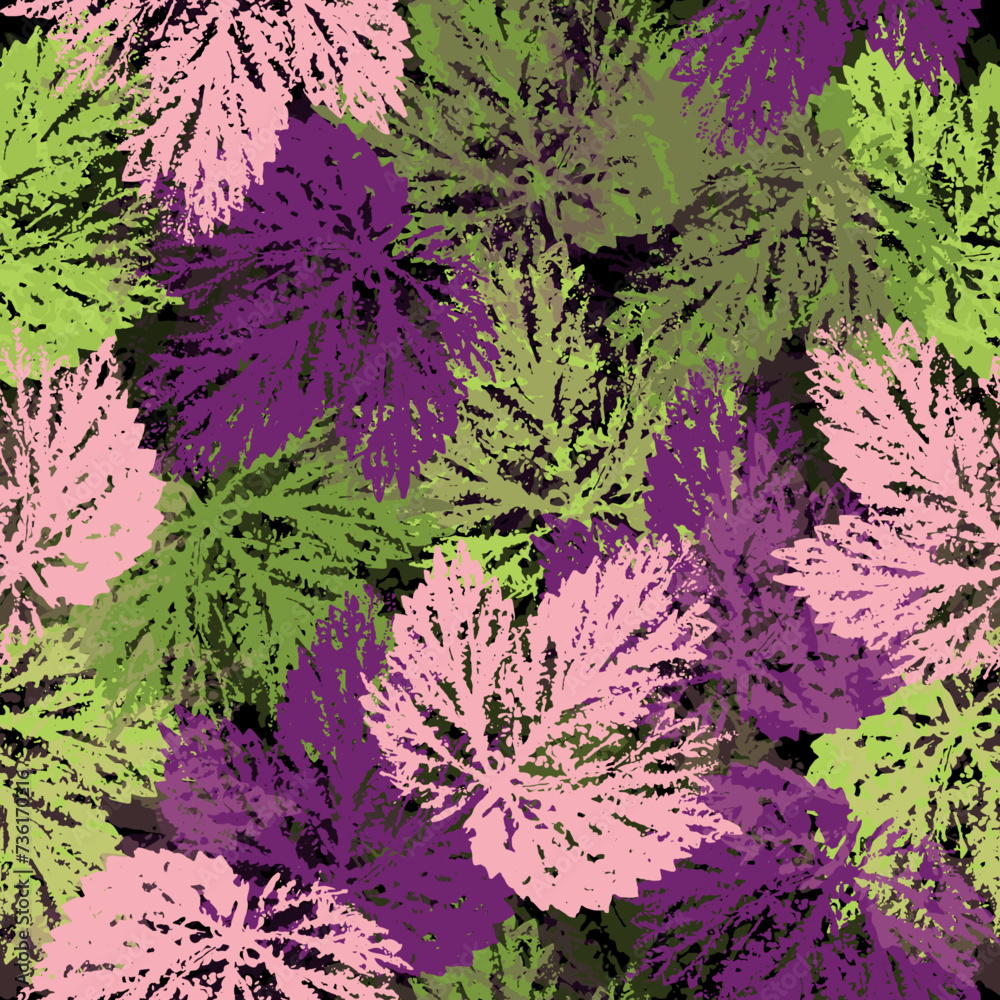 Beatiful geometric ethnic colorful seample pattern paisley leaf flowers