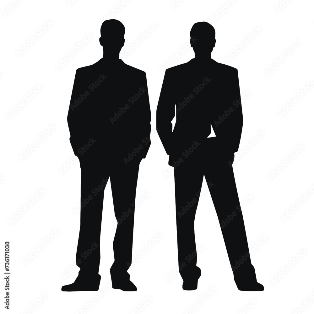 business people silhouette 