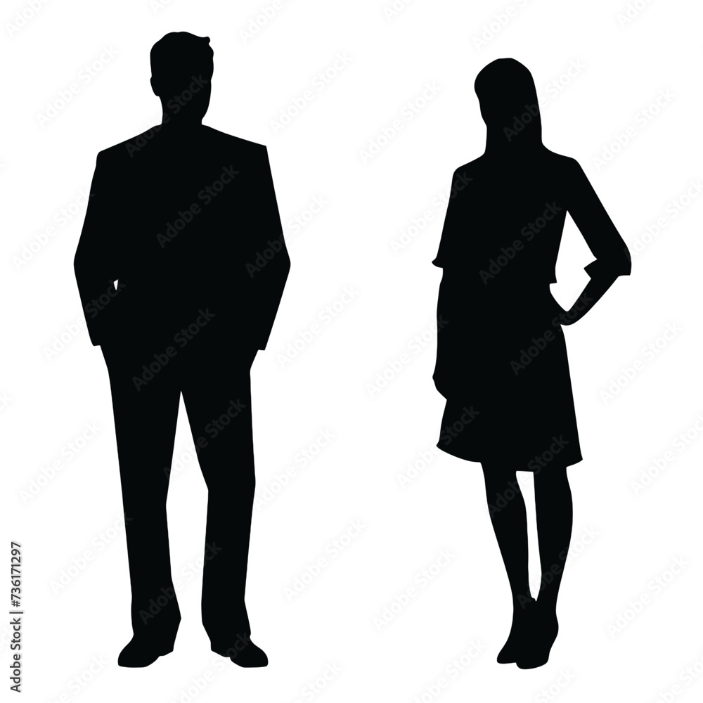 business people silhouette 