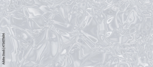 white silk or satin luxury cloth texture with crystalized marble texture, plastic or polyethylene bag texture with liquid stains, Texture of ice on the surface, Modern seamless grey background.